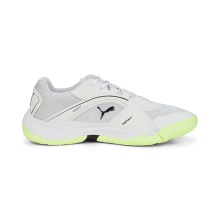 Puma Hallen-Indoorschuhe Solarstrike II weiss/lime Herren